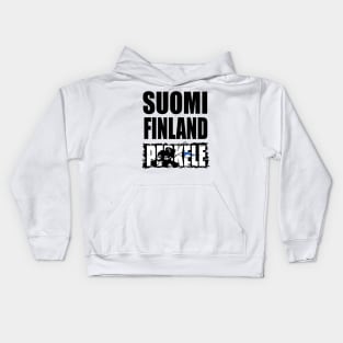 Suomi Finland Perkele Kids Hoodie